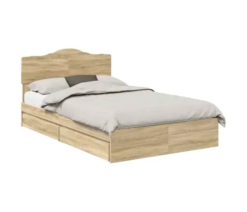 Saugos Lova Sonoma Ąžuolas 120 X 200 Cm Apdirbta Mediena