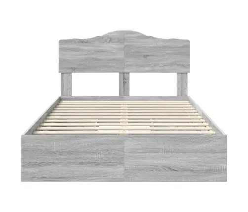 Laos Voodi Peaga Sahtliga Hall Sonoma 120 X 200 Cm Tehispuit