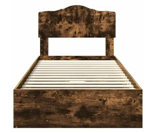 Glabāšanas Gulta Dūmaka Ozols 75 X 190 Cm Inženierijas Koks Vidaxl