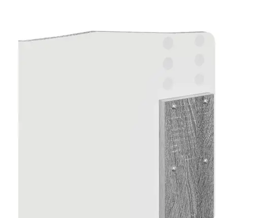 Gultas Rāmis Pelēks Sonoma 200 X 200 Cm Inženierijas Koks Vidaxl