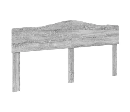 Gultas Rāmis Pelēks Sonoma 200 X 200 Cm Inženierijas Koks Vidaxl