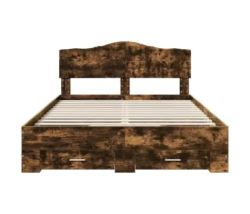 Lovos Rėmas Rūkyta Ąžuolas 140 X 200 Cm Apdirbta Mediena