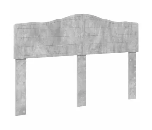 Gultas Rāmis Betona Pelēks 140 X 190 Cm Inženierijas Koks Vidaxl