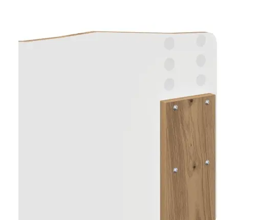 Gultas Rāmis Artisānā Ozols 140 X 190 Cm Inženierijas Koks Vidaxl