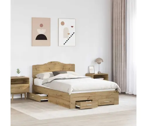 Lovos Rėmas Amatininkų Ąžuolas 120 X 200 Cm Apdirbta Mediena