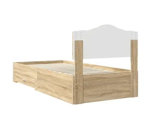 Lovos Rėmas Sonoma Ąžuolas 100 X 200 Cm Apdirbta Mediena