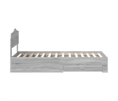 Lovos Rėmas Pilkas Sonoma 100 X 200 Cm Apdirbta Mediena