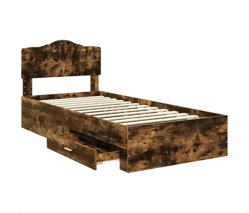 Lovos Rėmas Rūkyta Ąžuolas 90 X 200 Cm Apdirbta Mediena