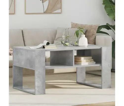 Kohvilaud Ladustamisega Betoonhall 92 X 53 X 45 Cm Tehispuit