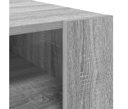 Kafijas Galdiņš Pelēks Sonoma 92 X 53 X 45 Cm Inženierijas Koks Vidaxl