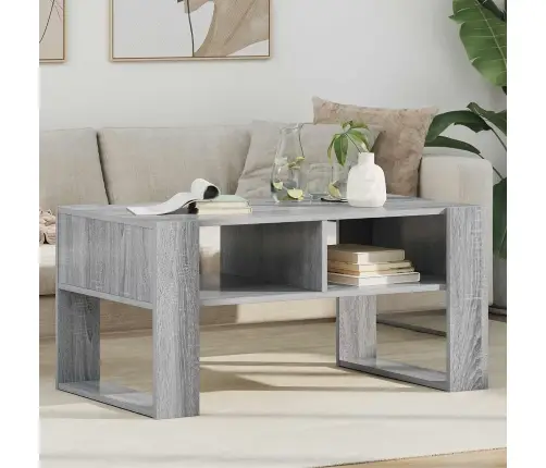 Kafijas Galdiņš Pelēks Sonoma 92 X 53 X 45 Cm Inženierijas Koks Vidaxl