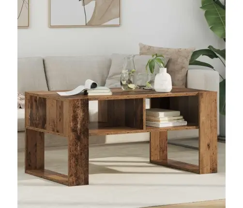 Kafijas Galdiņš Vecs Koks 92 X 53 X 45 Cm Inženierijas Koks Vidaxl