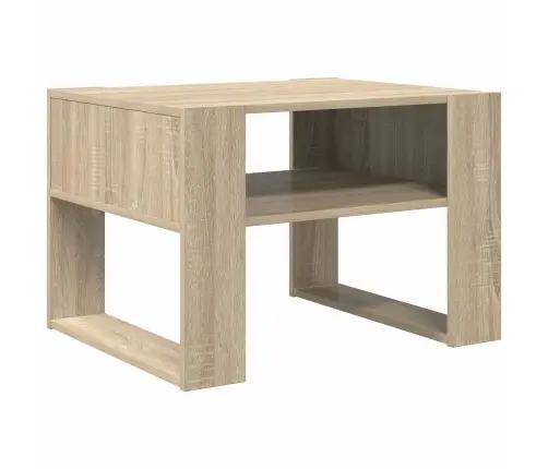 Kafijas Galdiņš Sonoma Ozols 66 X 53 X 45 Cm Inženierijas Koks Vidaxl