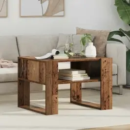 Kohvilaud Ladustamisega Vana Puit 66 X 53 X 45 Cm Tehispuit