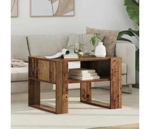 Kohvilaud Ladustamisega Vana Puit 66 X 53 X 45 Cm Tehispuit