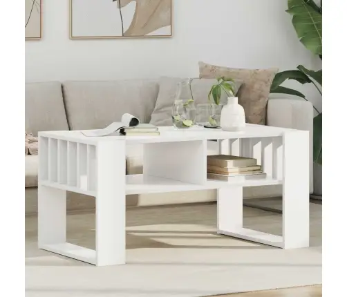 Kohvilaud Valge 92 X 49,5 X 45 Cm Tehispuit