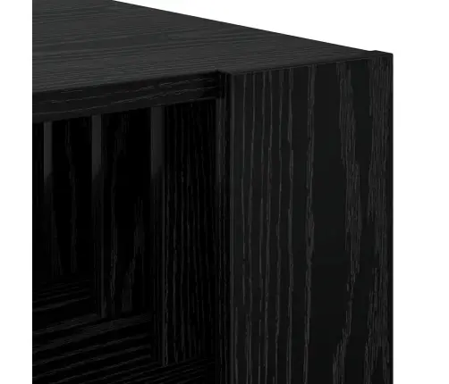 Kafijas Galdiņš Melns Ozolkoks 92 X 49,5 X 45 Cm Vidaxl