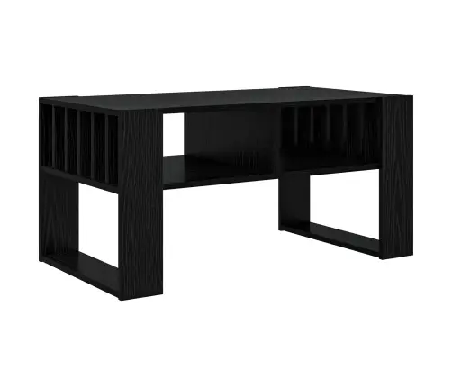 Kafijas Galdiņš Melns Ozolkoks 92 X 49,5 X 45 Cm Vidaxl