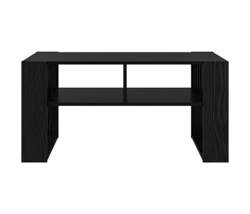 Kafijas Galdiņš Melns Ozolkoks 92 X 49,5 X 45 Cm Vidaxl