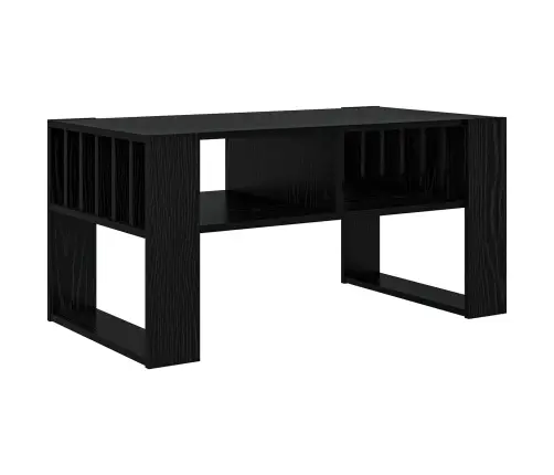 Kafijas Galdiņš Melns Ozolkoks 92 X 49,5 X 45 Cm Vidaxl