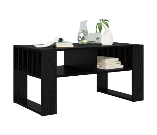 Kafijas Galdiņš Melns Ozolkoks 92 X 49,5 X 45 Cm Vidaxl