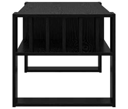 Kafijas Galdiņš Melns Ozolkoks 92 X 49,5 X 45 Cm Vidaxl