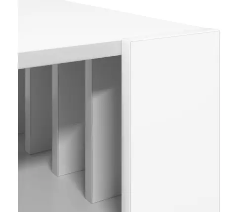 Kafijas Galdiņš Balts 66 X 49,5 X 45 Cm Inženierijas Koks Vidaxl