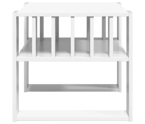 Kafijas Galdiņš Balts 66 X 49,5 X 45 Cm Inženierijas Koks Vidaxl