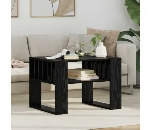 Kohvilaud Must Tamm 66 X 49,5 X 45 Cm Tehispuit