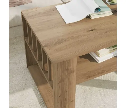 Kafijas Galdiņš Artisānā Ozols 66 X 49,5 X 45 Cm Vidaxl