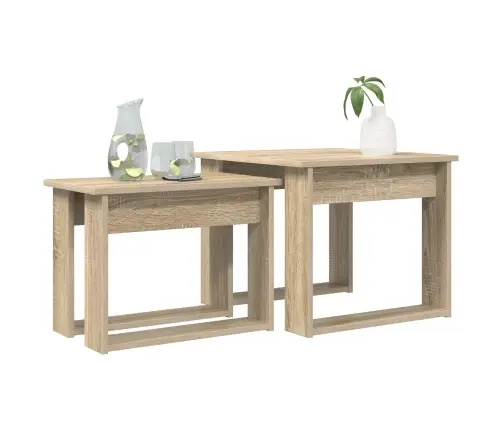 Kohvilauda Komplekt 2 Pcs Sonoma Tamm Tehispuit