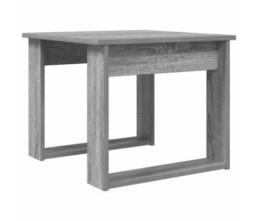 Kafijas Galda Komplekts 2 Pcs Pelēks Sonoma Inženierijas Koks Vidaxl