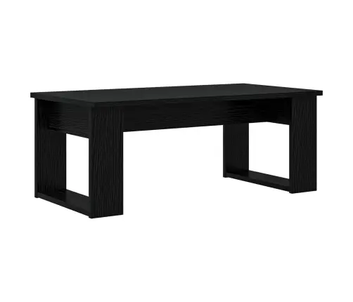 Kafijas Galda Komplekts 2 Pcs Melns Ozolkoks Inženierijas Koks Vidaxl