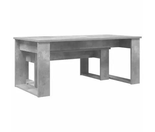 Kafijas Galda Komplekts 2 Pcs Betona Pelēks Inženierijas Koks Vidaxl