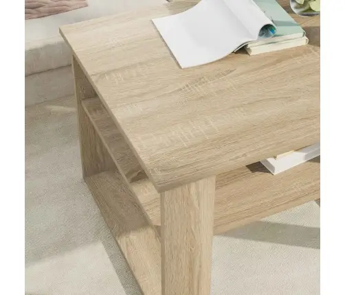 Kafijas Galdiņš Sonoma Ozols 64 X 54 X 44 Cm Inženierijas Koks Vidaxl