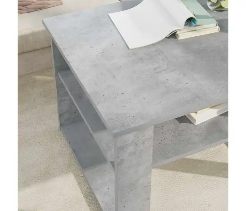 Kavos Staliukas Betono Pilka 64 X 54 X 44 Cm Apdirbta Mediena