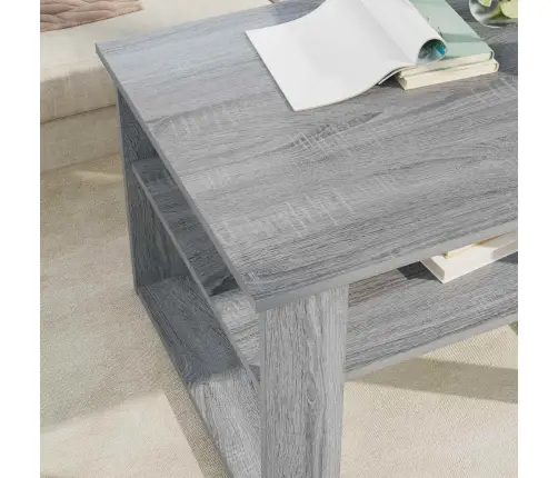 Kafijas Galdiņš Pelēks Sonoma 64 X 54 X 44 Cm Inženierijas Koks Vidaxl