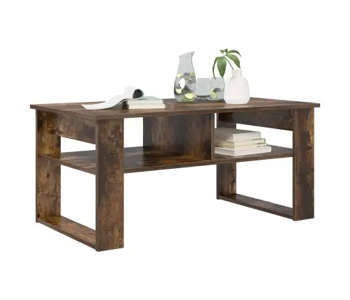 Kafijas Galdiņš Dūmaka Ozols 96 X 54 X 44 Cm Inženierijas Koks Vidaxl