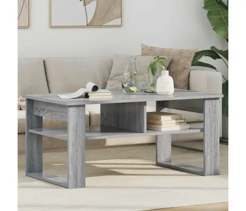 Kafijas Galdiņš Pelēks Sonoma 96 X 54 X 44 Cm Inženierijas Koks Vidaxl