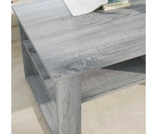 Kafijas Galdiņš Pelēks Sonoma 96 X 54 X 44 Cm Inženierijas Koks Vidaxl