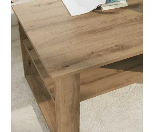 Kafijas Galdiņš Ar Uzglabāšanu Artisānā Ozols 96 X 54 X 44 Cm Vidaxl