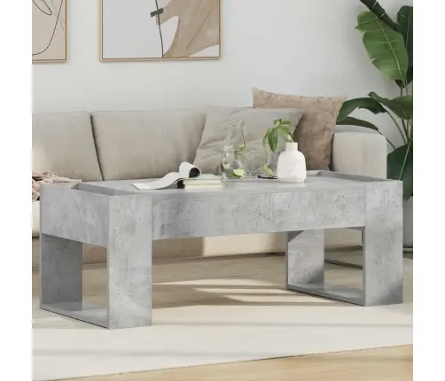 Kafijas Galdiņš Betona Pelēks 110 X 50 X 41 Cm Vidaxl
