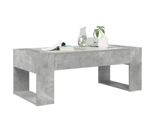 Kafijas Galdiņš Betona Pelēks 110 X 50 X 41 Cm Vidaxl