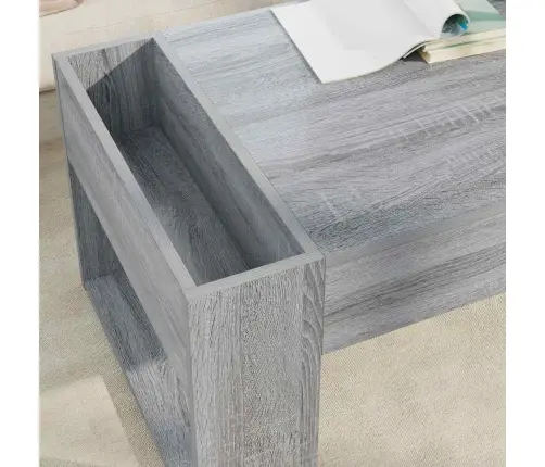 Kafijas Galdiņš Pelēks Sonoma 110 X 50 X 41 Cm Vidaxl