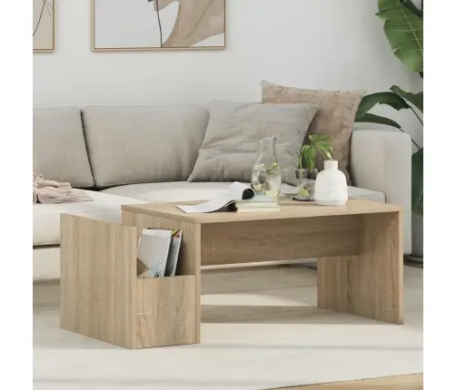 Kafijas Galdiņš Sonoma Ozols 90 X 45 X 35 Cm Inženierijas Koks Vidaxl