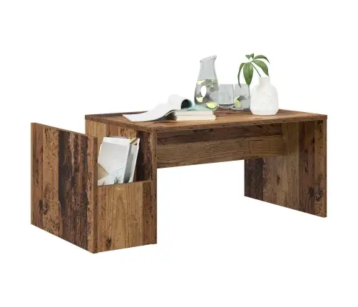 Kafijas Galdiņš Vecs Koks 90 X 45 X 35 Cm Inženierijas Koks Vidaxl