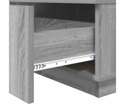 Kafijas Galdiņš Pelēks Sonoma 95 X 55 X 31 Cm Inženierijas Koks Vidaxl