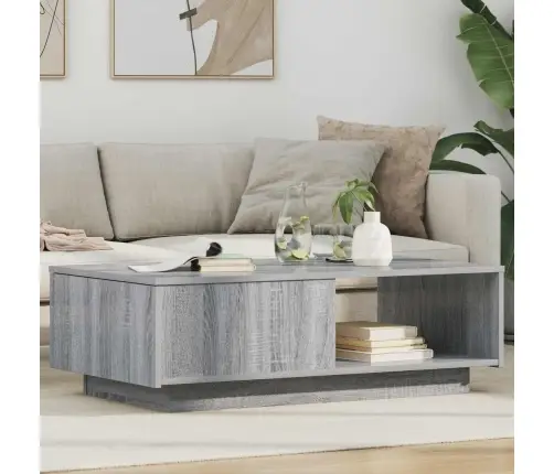 Kafijas Galdiņš Pelēks Sonoma 95 X 55 X 31 Cm Inženierijas Koks Vidaxl