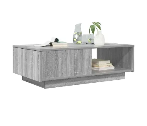 Kafijas Galdiņš Pelēks Sonoma 95 X 55 X 31 Cm Inženierijas Koks Vidaxl