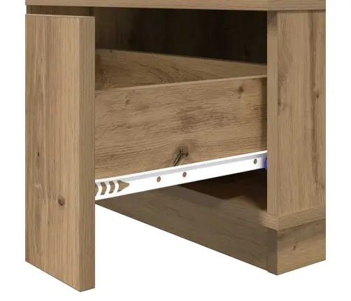 Kafijas Galdiņš Ar Atvilktni Artisānā Ozols 95 X 55 X 31 Cm Vidaxl